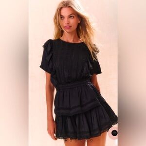 LoveShackFancy Natasha Cotton Ruffle Dress